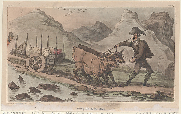 Thomas Rowlandson, Going sick to the rear