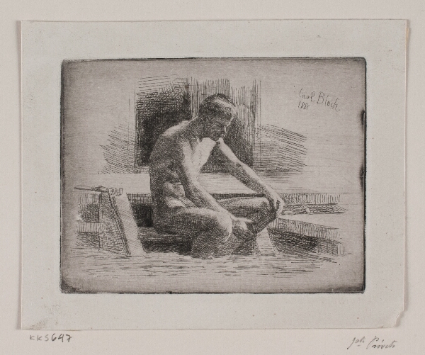 Carl Bloch, Lille badende mand