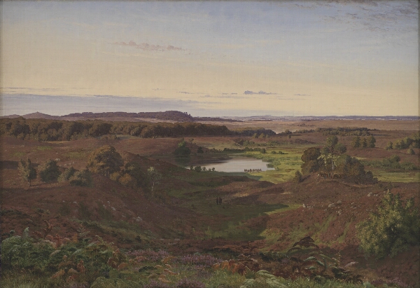 Vilhelm Kyhn, Nordsjællandsk landskab. Eftermiddagsbelysning