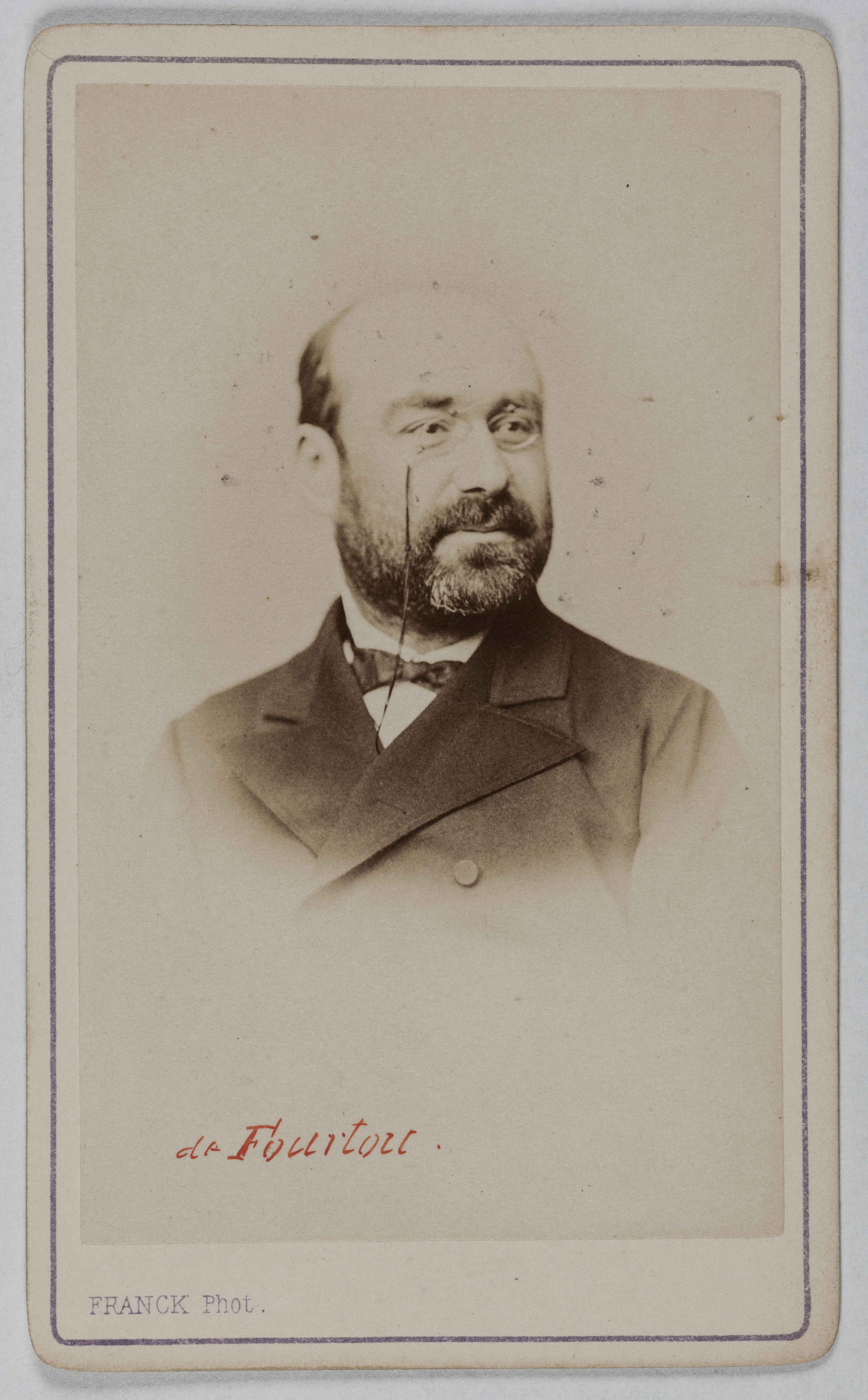 Franck, Portrait de Marie François Oscar Bardy de Fourtou (1836-1897), (avocat, homme politique)