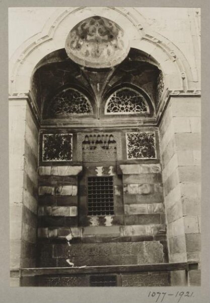 K.A.C. Creswell, Portal detail at main entrance, Mosque of Mamluk Qadi Abu Bakr Ibn Muzhir, Cairo