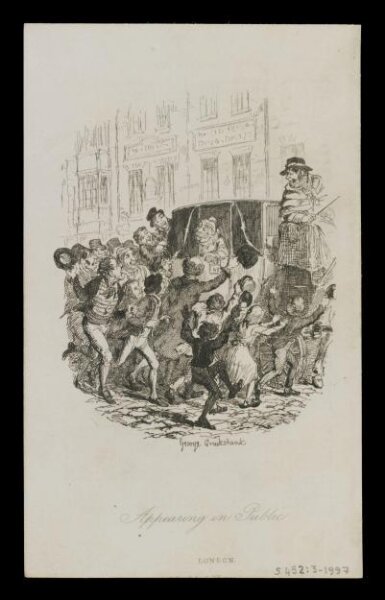 Cruikshank, George, Appearing in Public