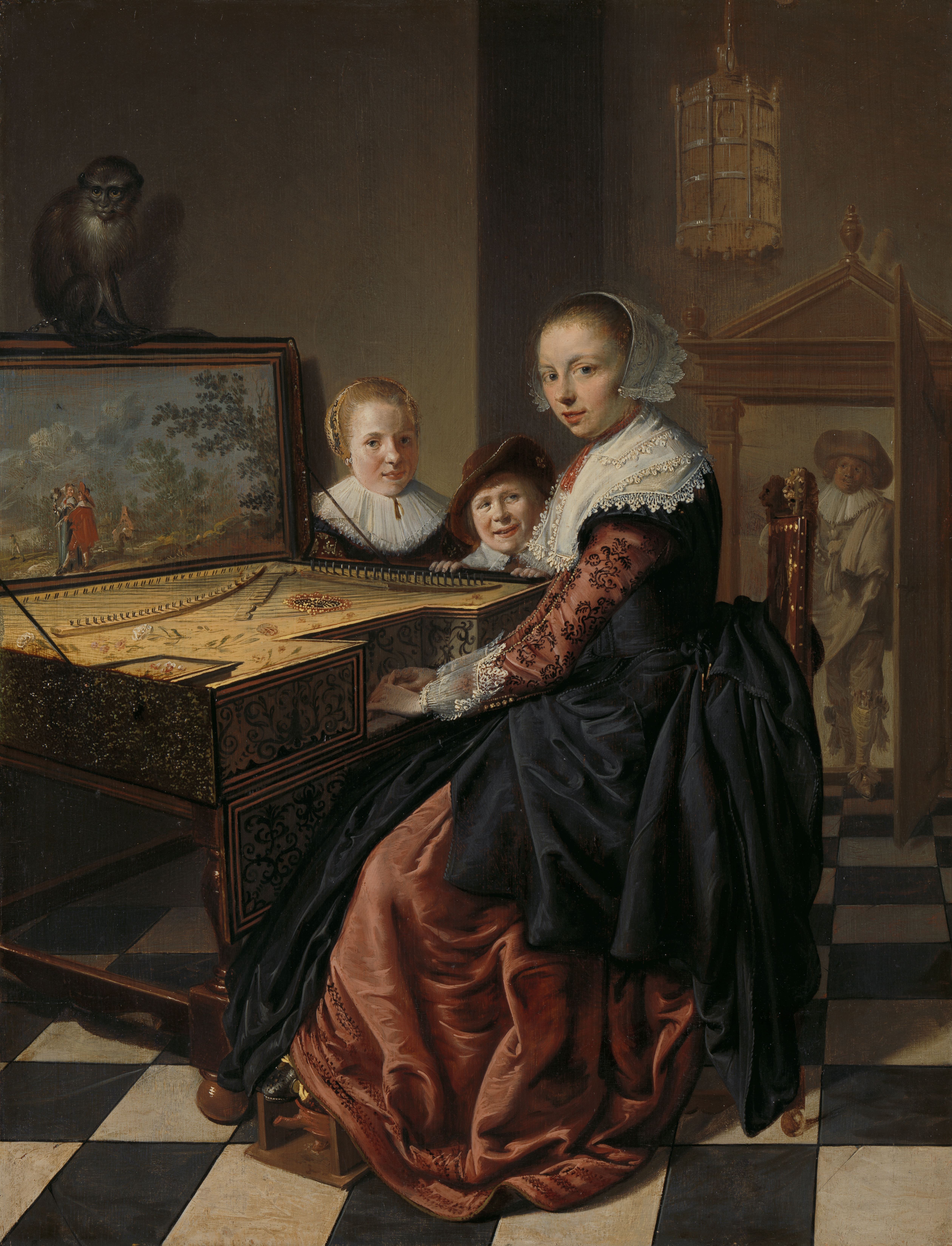 Jan Miense Molenaer, Woman at the Virginal