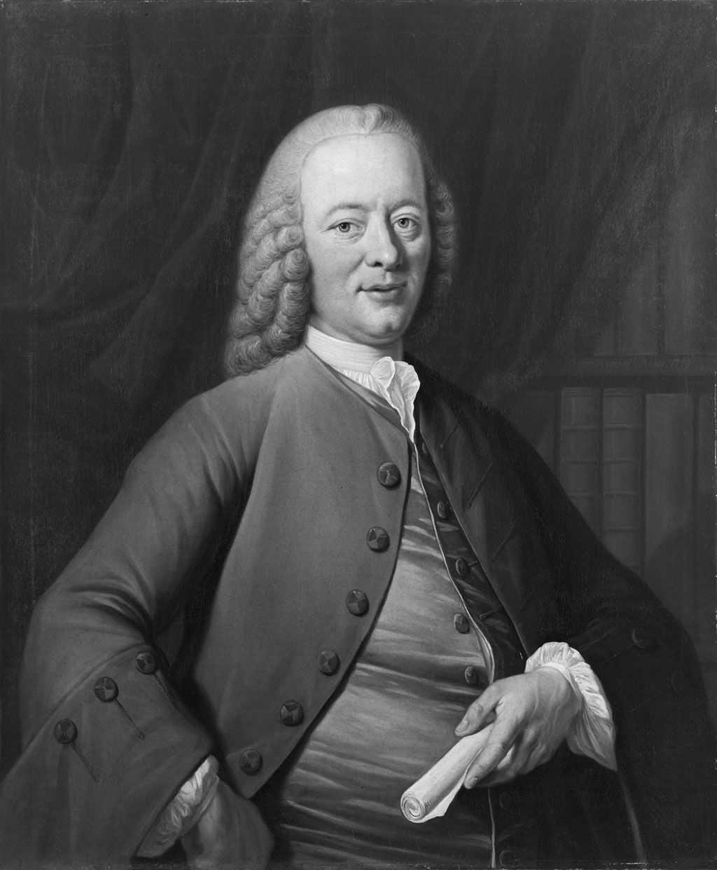Tibout Regters, Portrait of Bernardus de Bosch (1709-1786), Poet in 1759