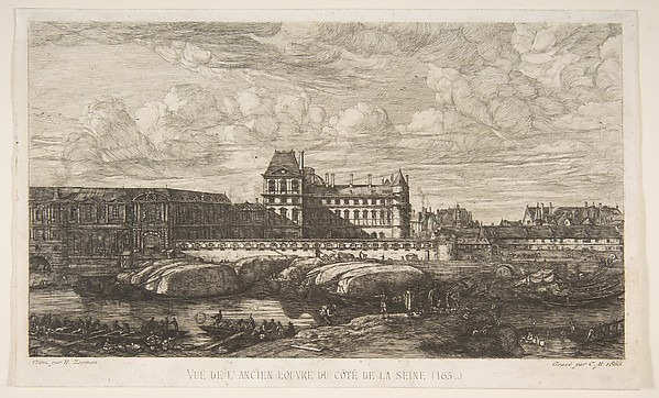 Charles Meryon, The Old Louvre, Paris, after Zeeman