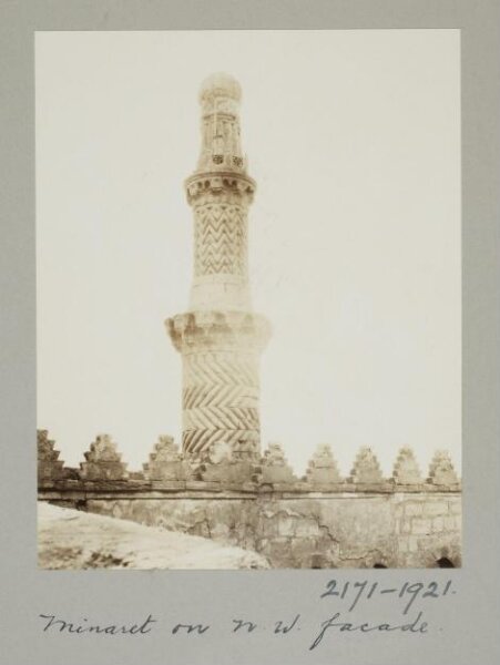 K.A.C. Creswell, Minaret of the mosque of Mamluk Sultan al-Nasir Muhammad at the Citadel, Cairo