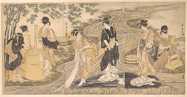 Utagawa Toyokuni I, Tetsukuri no Tamagawa on the Musashino Plain