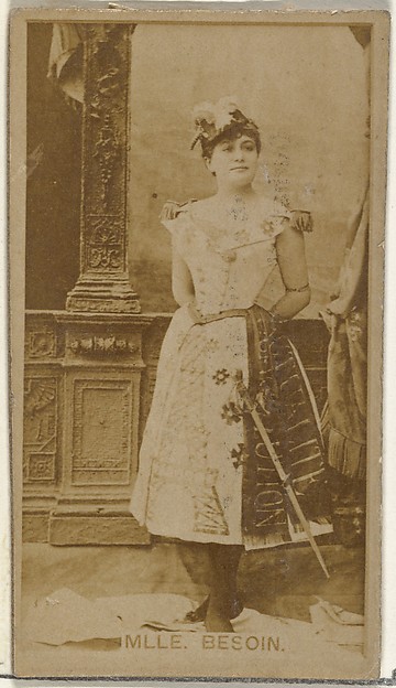W. Duke, Sons & Co., Mlle. Besoin, from the Actors and Actresses series (N145-8) issued by Duke Sons & Co. to promote Duke Cigarettes