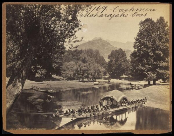 Francis Frith, Cashmere.  Maharajas Boat