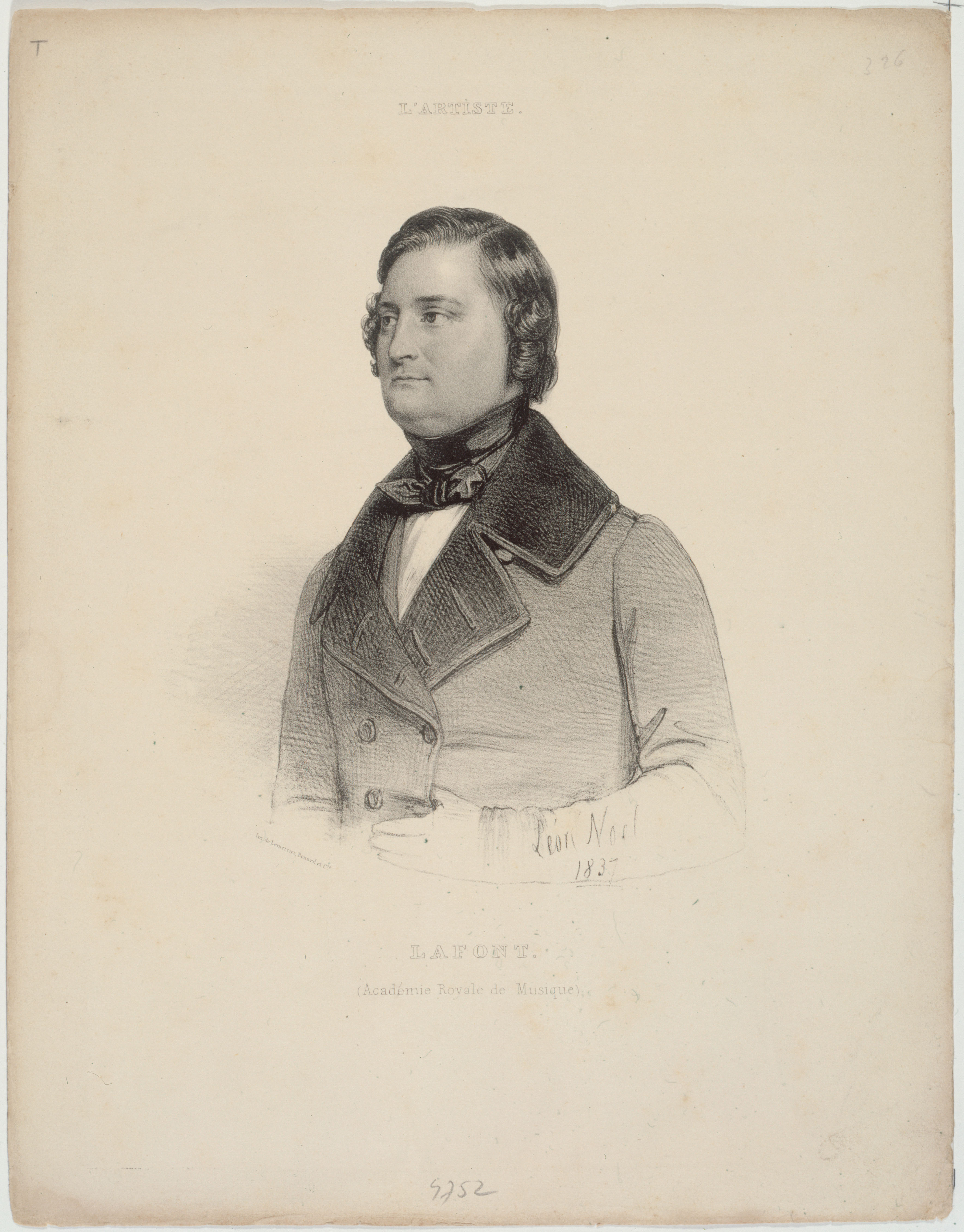 Alphonse Léon Noel, Portrait de Lafont
