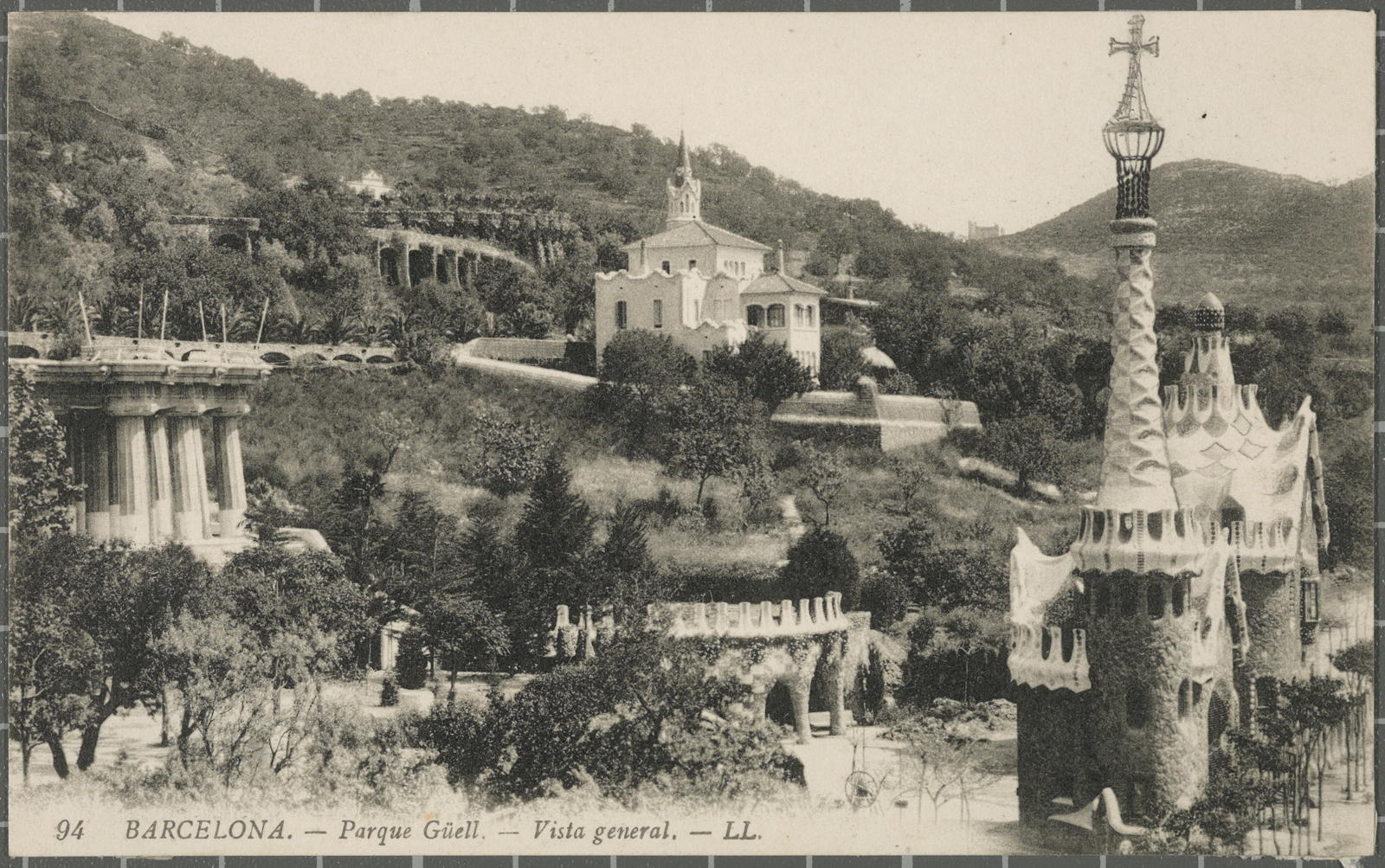 Desconegut, 94 BARCELONA. - Parque Güell. - Vista general. - LL.