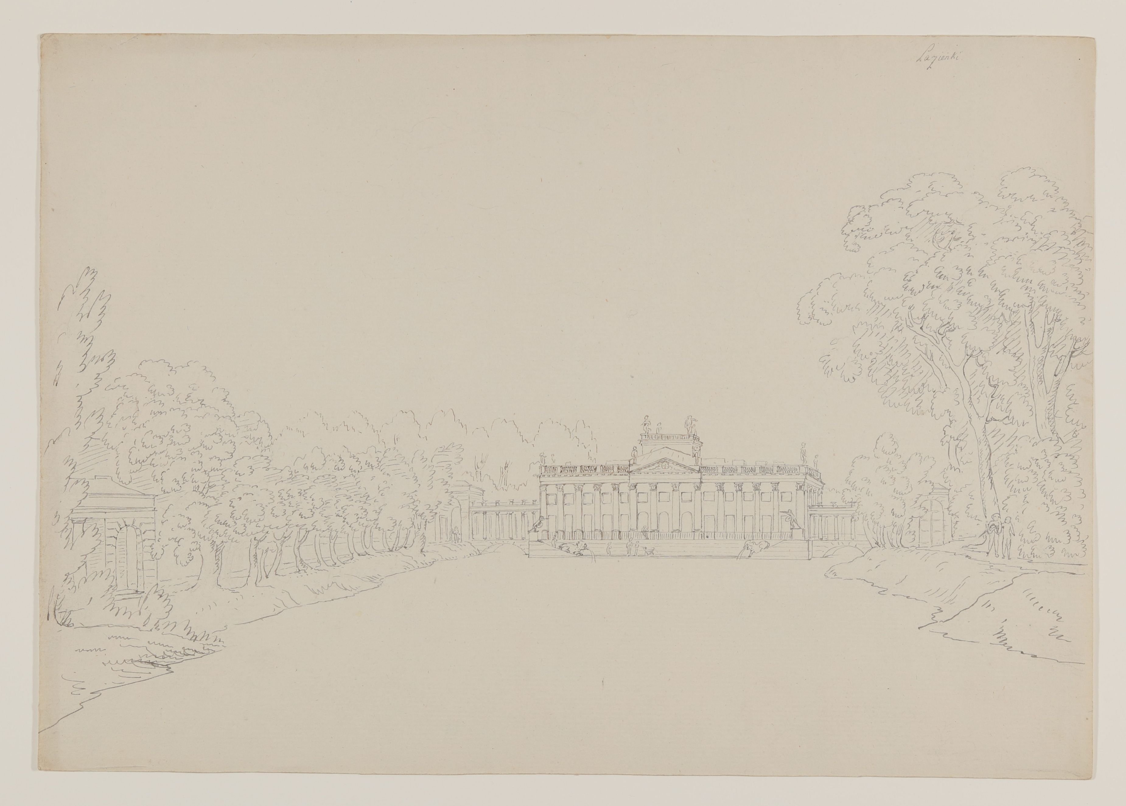 Gottlob Friedrich Konstantin von Stein, Der Lazienki-Park in Warschau