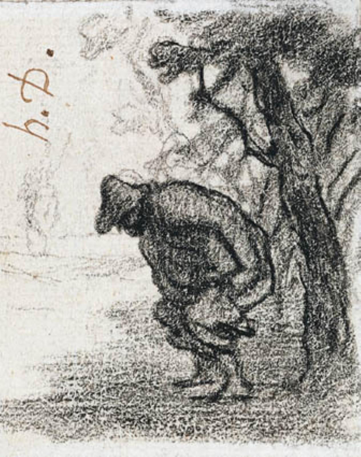 Honoré Daumier, Don Quixote og Sancho Panza bag et træ