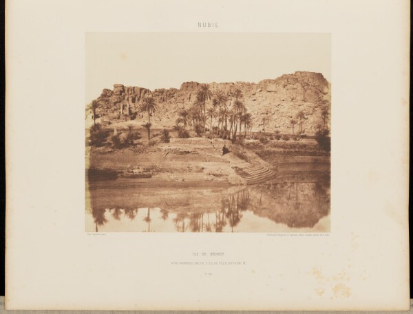 Félix Teynard, Ile de Bégeh. Rive Orientale, vue de l'Ile de Fîleh, du Point K