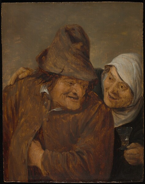 David Teniers the Younger, Two Peasants with a Glass of Wine
