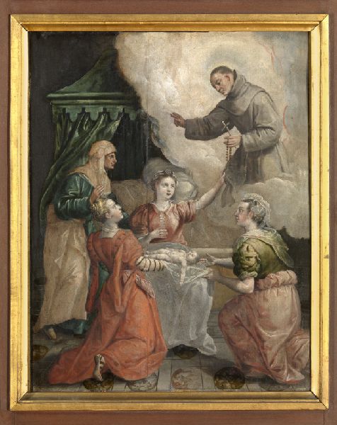 Maerten de Vos, Saint Didacus Helps with a Difficult Birth