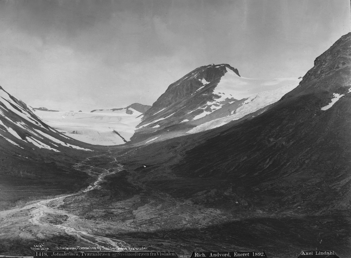 Axel Lindahl, Prot: Tværaabræen og Sveilnosibræen fra Visdalen