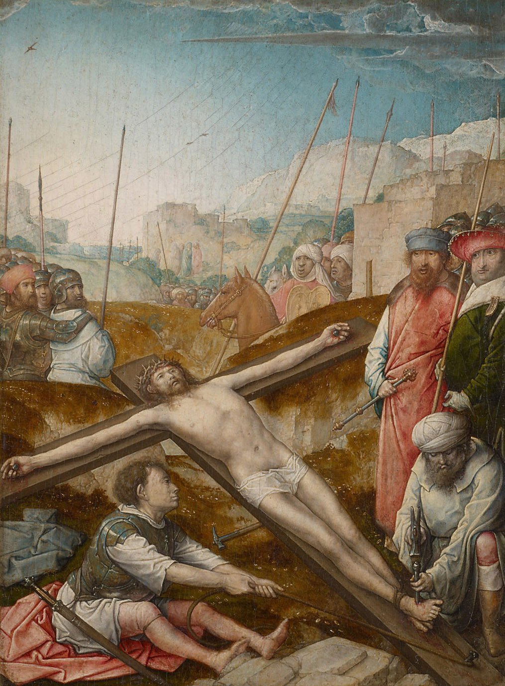 Juan de Flandes, Christ Nailed to the Cross