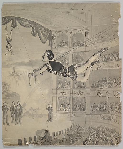 Anonymous, British, 19th century, Trapeze Artist
