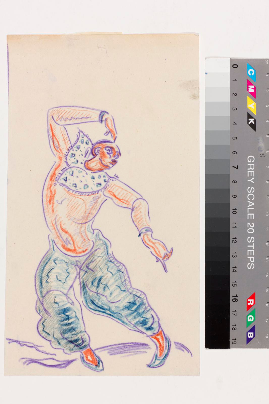 Ado (autor) Vabbe, dancing male figure