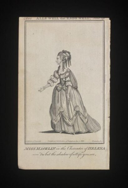 James Roberts, Miss Macklin in the character of Helena