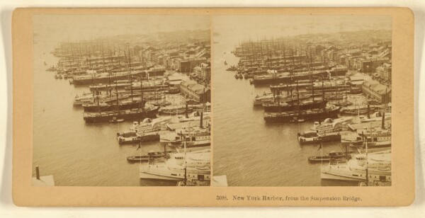 Benjamin West Kilburn, New York Harbor, from the Suspension Bridge.