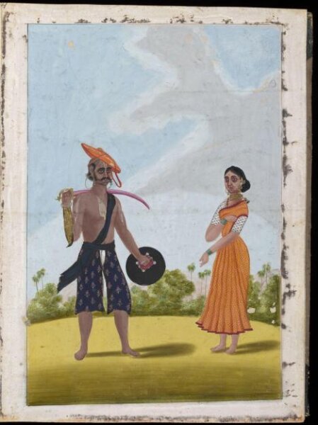 Unknown, A soldier and his wife