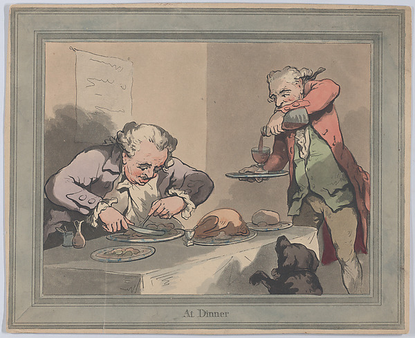 Thomas Rowlandson, At Dinner
