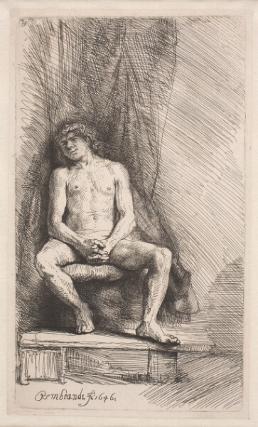 Rembrandt van Rijn, Siddende mandlig model