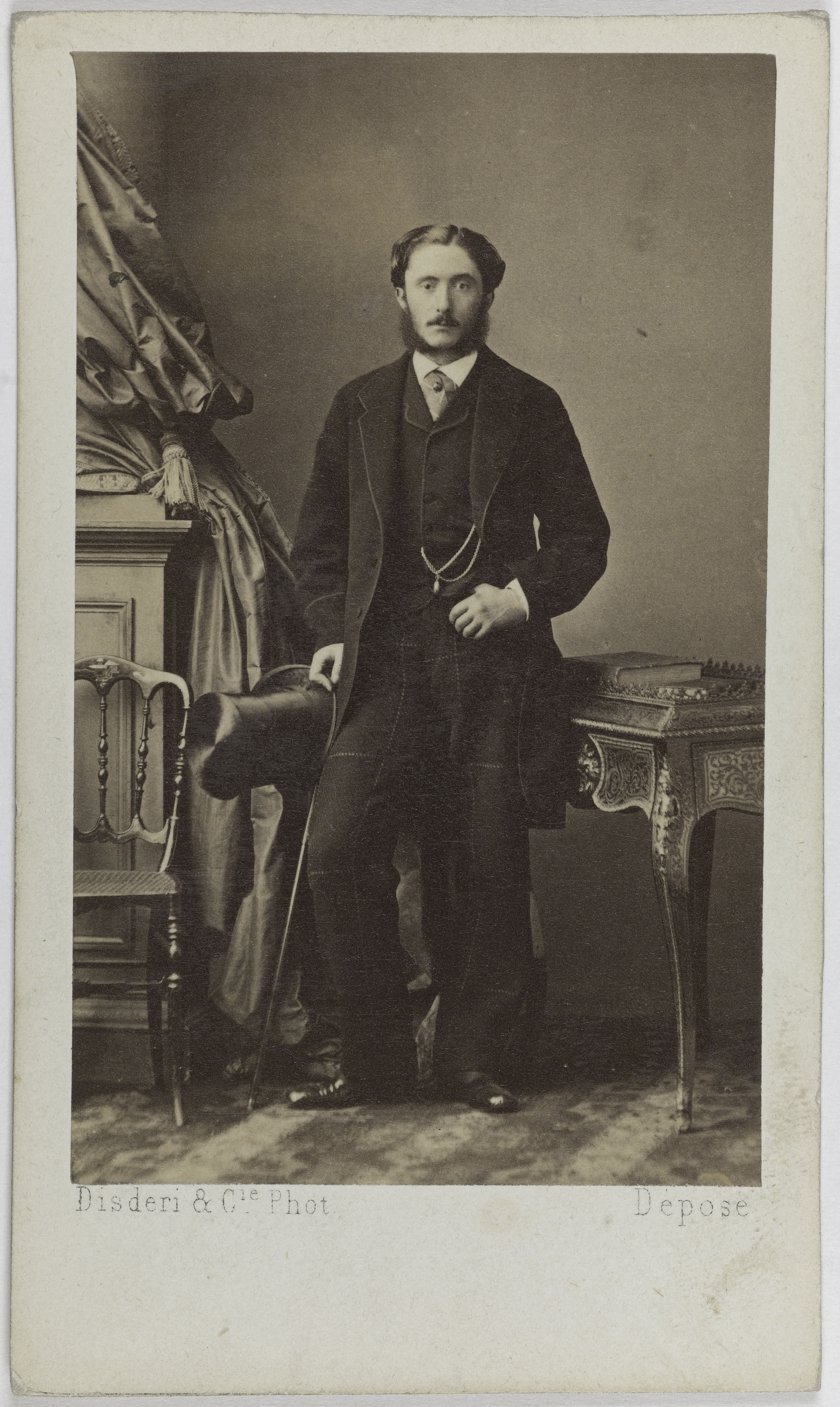 Disderi & Cie, Portrait de Poniatowski Stanislas, (1835-1908), (époux de Louise-Léopoldine Le Hon, officier, écuyer de Napoléon III)
