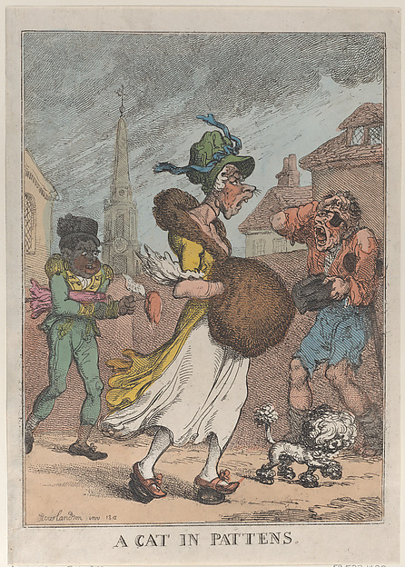Thomas Rowlandson, A Cat in Pattens