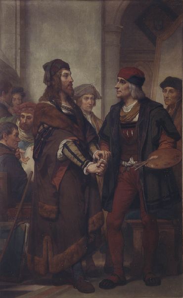 Nicaise De Keyser, Albrecht Dürer Visiting Quinten Massijs