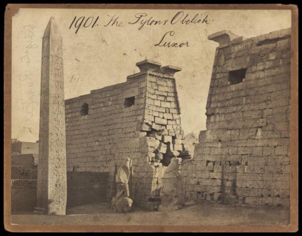 Francis Frith, The Pylon & Obelisk.  Luxor