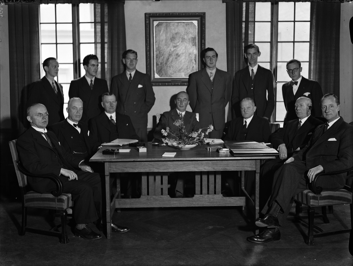 Paul Sandberg, "Omfattande byggnadsplaner på Gotlands nation" - första sammanträdet med byggnadsnämnden, Uppsala november 1942