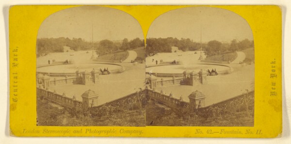 London Stereoscopic and Photographic Company, Central Park, New York. Fountain, No. II.