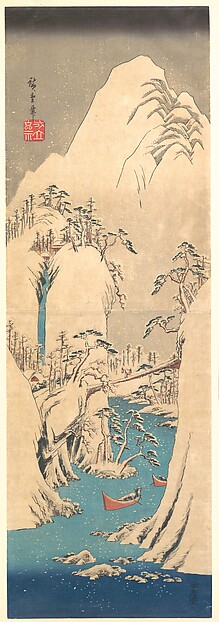 Utagawa Hiroshige, Snowy Gorge