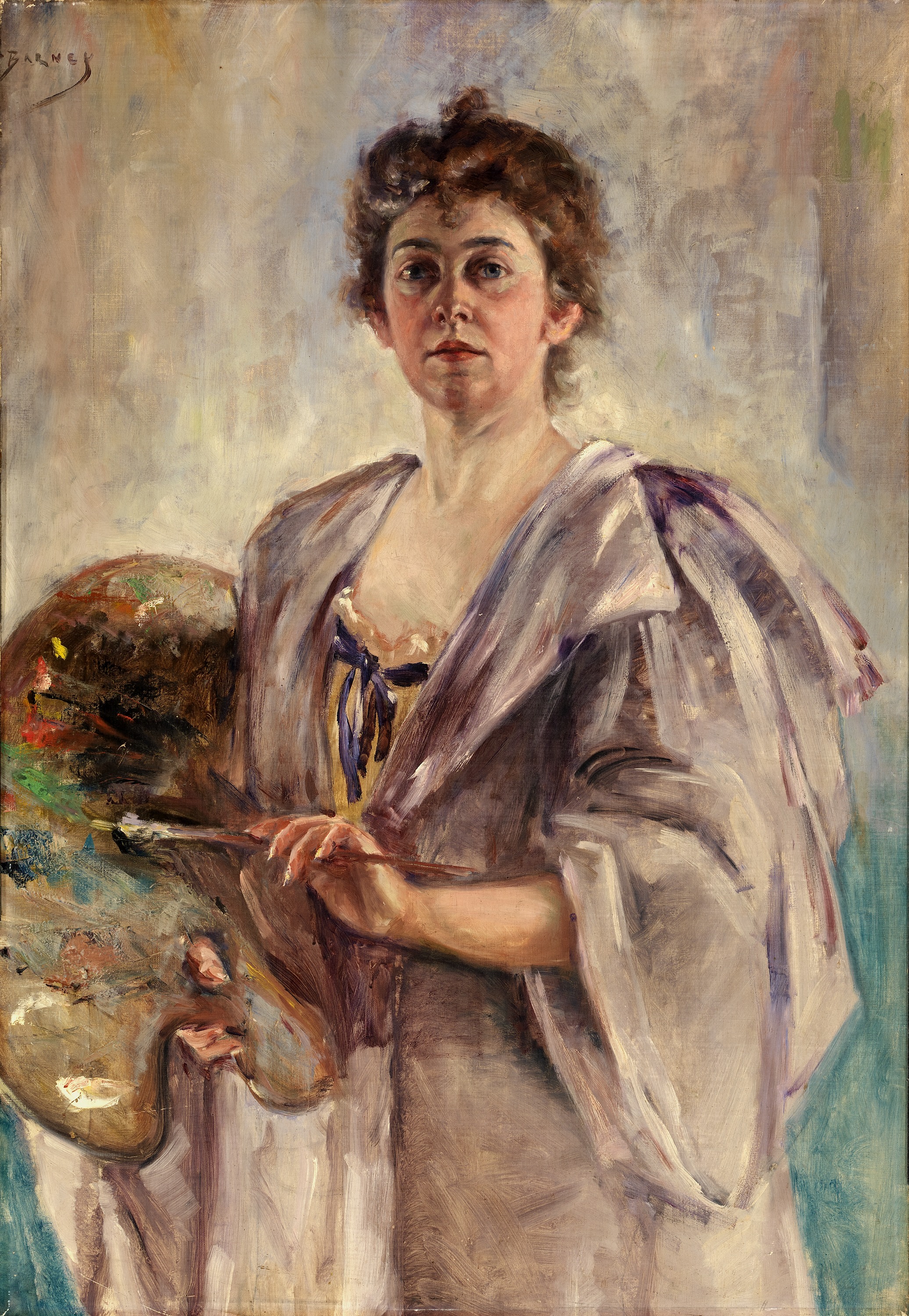 Alice Pike Barney, Self Portrait in Painting Robe