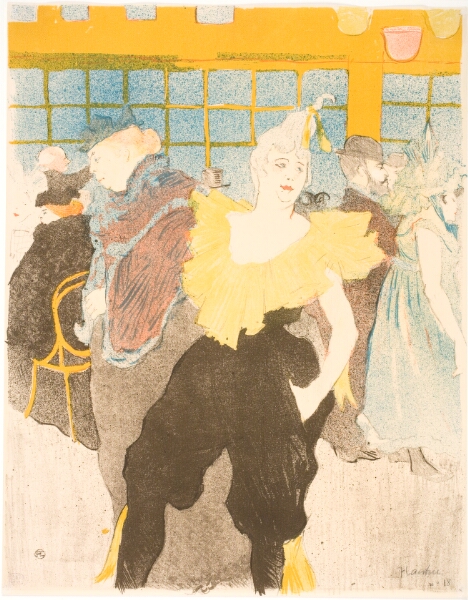 Henri de Toulouse-Lautrec, La Clownesse au Moulin Rouge