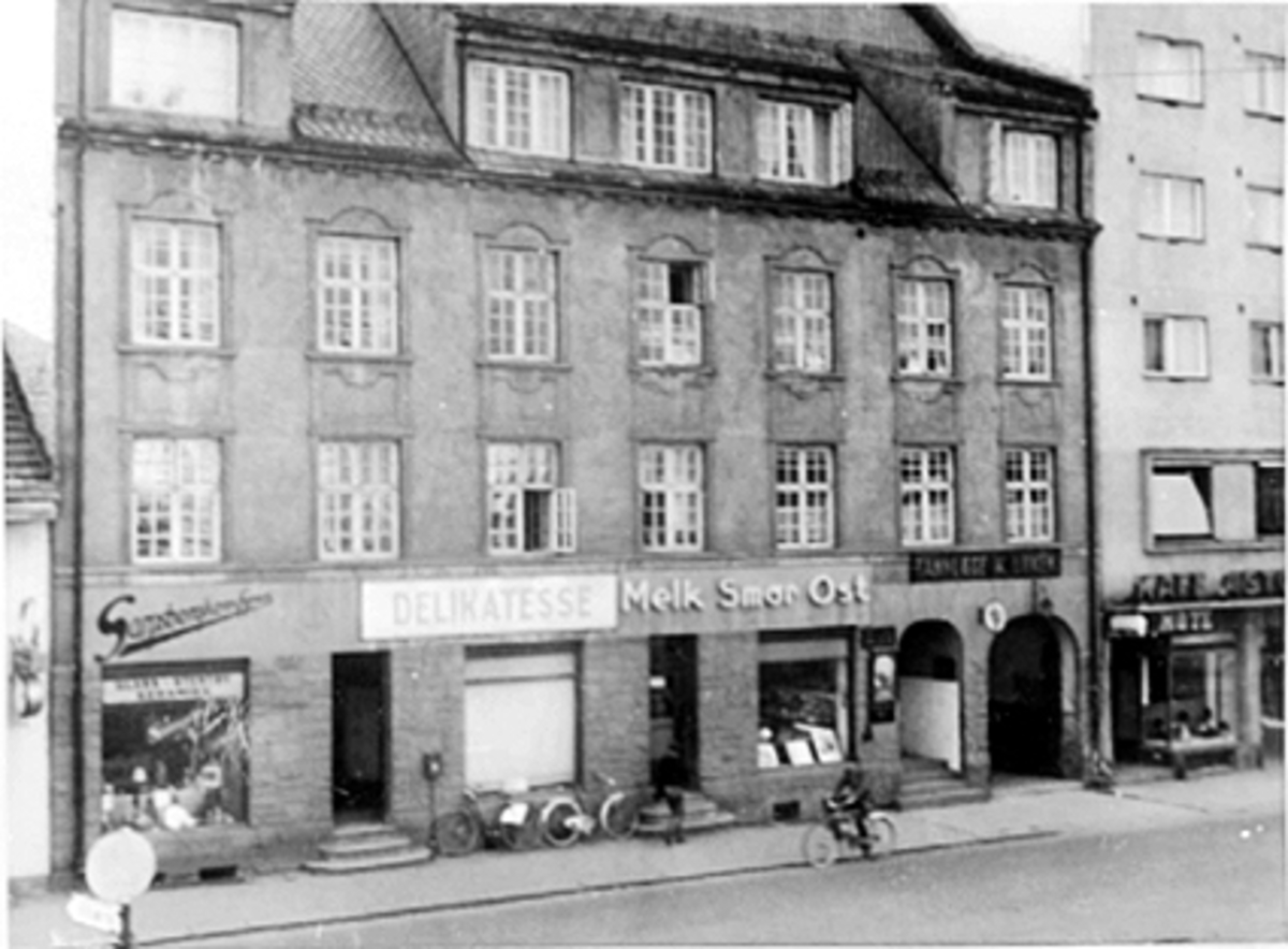 Anno Domkirkeodden, EKSTERIØR VANGSVEGEN 23, MELKEFORSYNINGSGÅRDEN, DELIKATESSE, MELK SMØR OST,