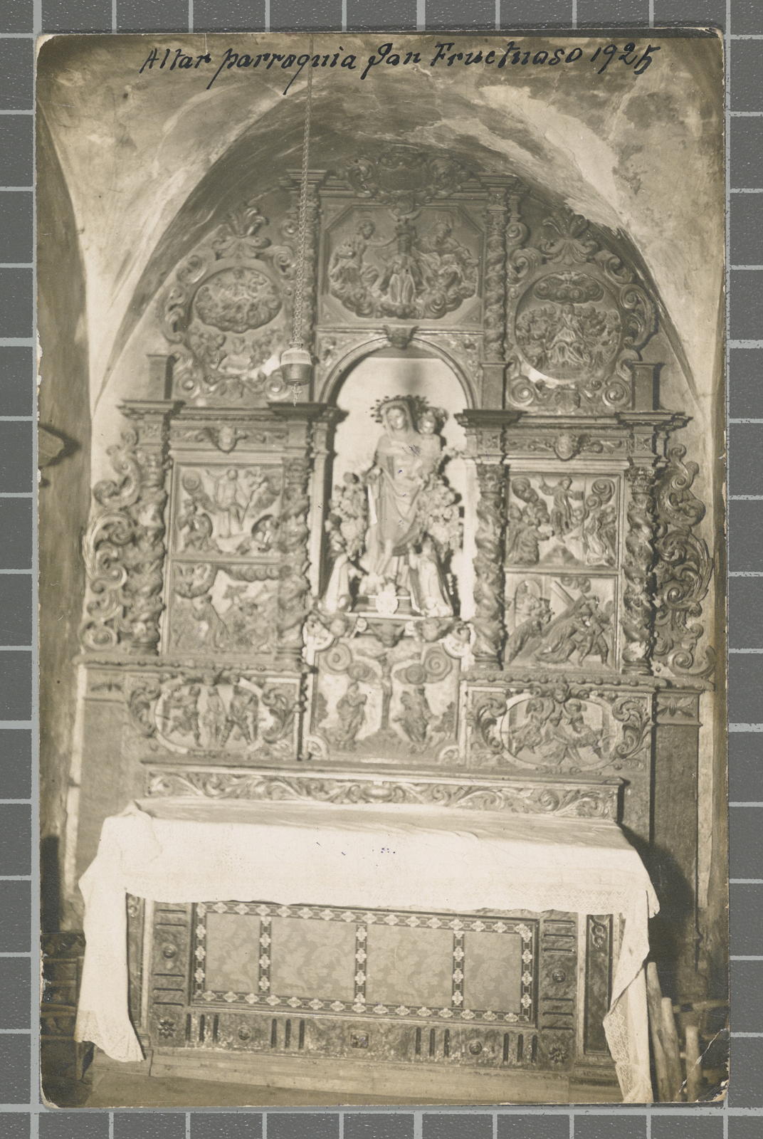 Desconegut, Altar parroquia San Fructuoso 1925