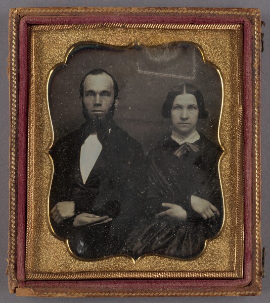 Unknown, [Portrait of a Seated Couple]