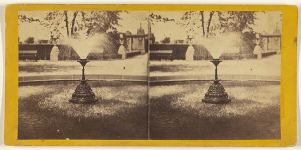 Edward and Henry T. Anthony & Co., Central Park. The Fountain on the Mall.
