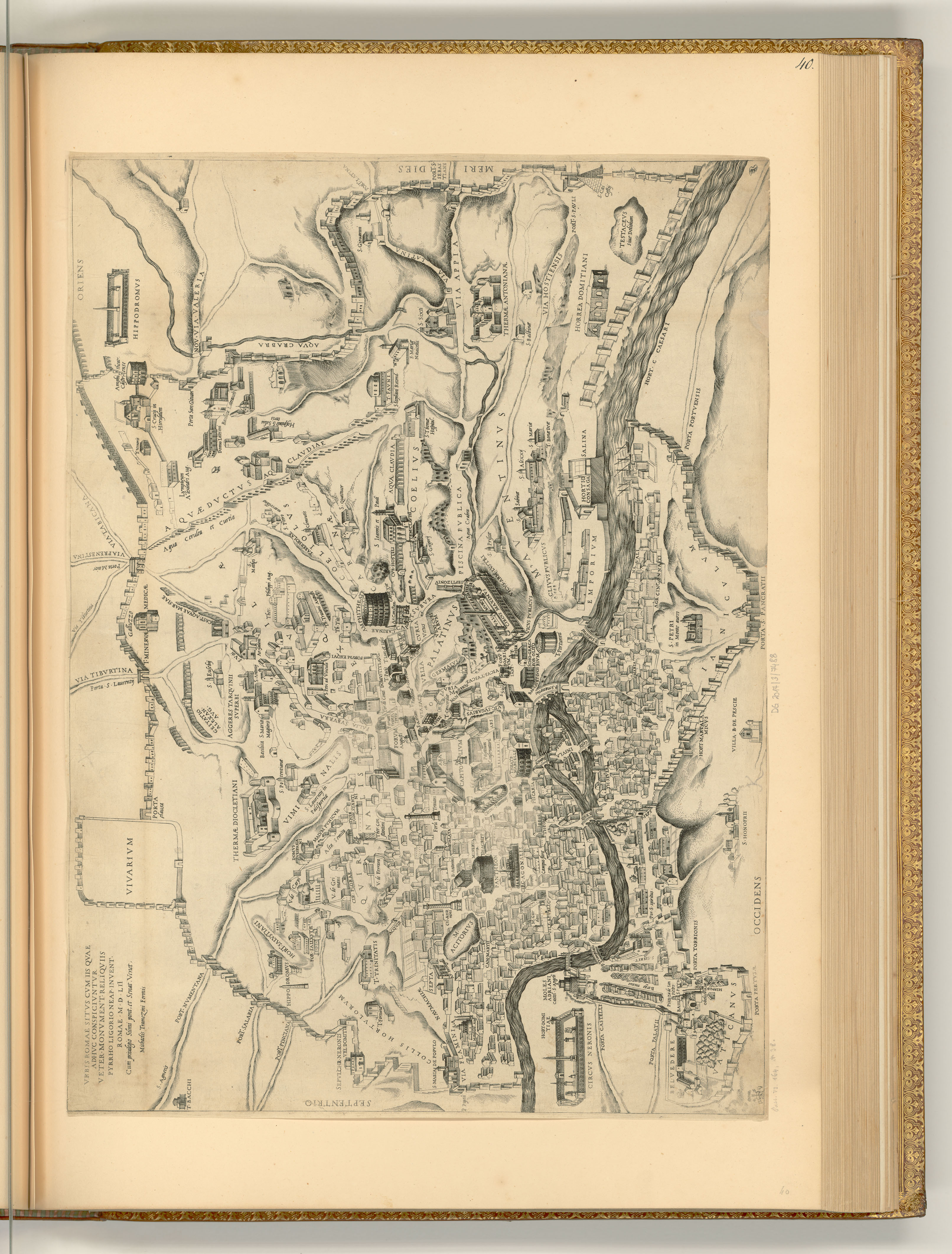 Monogrammist(unbestimmt), Plan der Stadt Rom