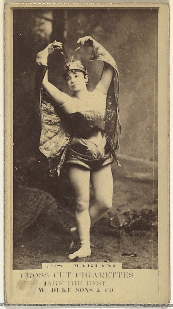 W. Duke, Sons & Co., Mariani, from the Actors and Actresses series (N145-3) issued by Duke Sons & Co. to promote Cross Cut Cigarettes