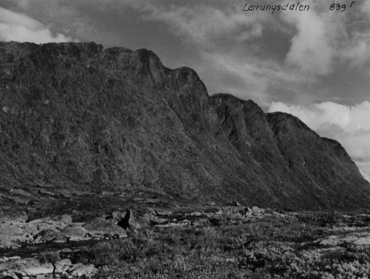 Anders Beer Wilse, Jotunheimen, Leirungsdalen, Landskap