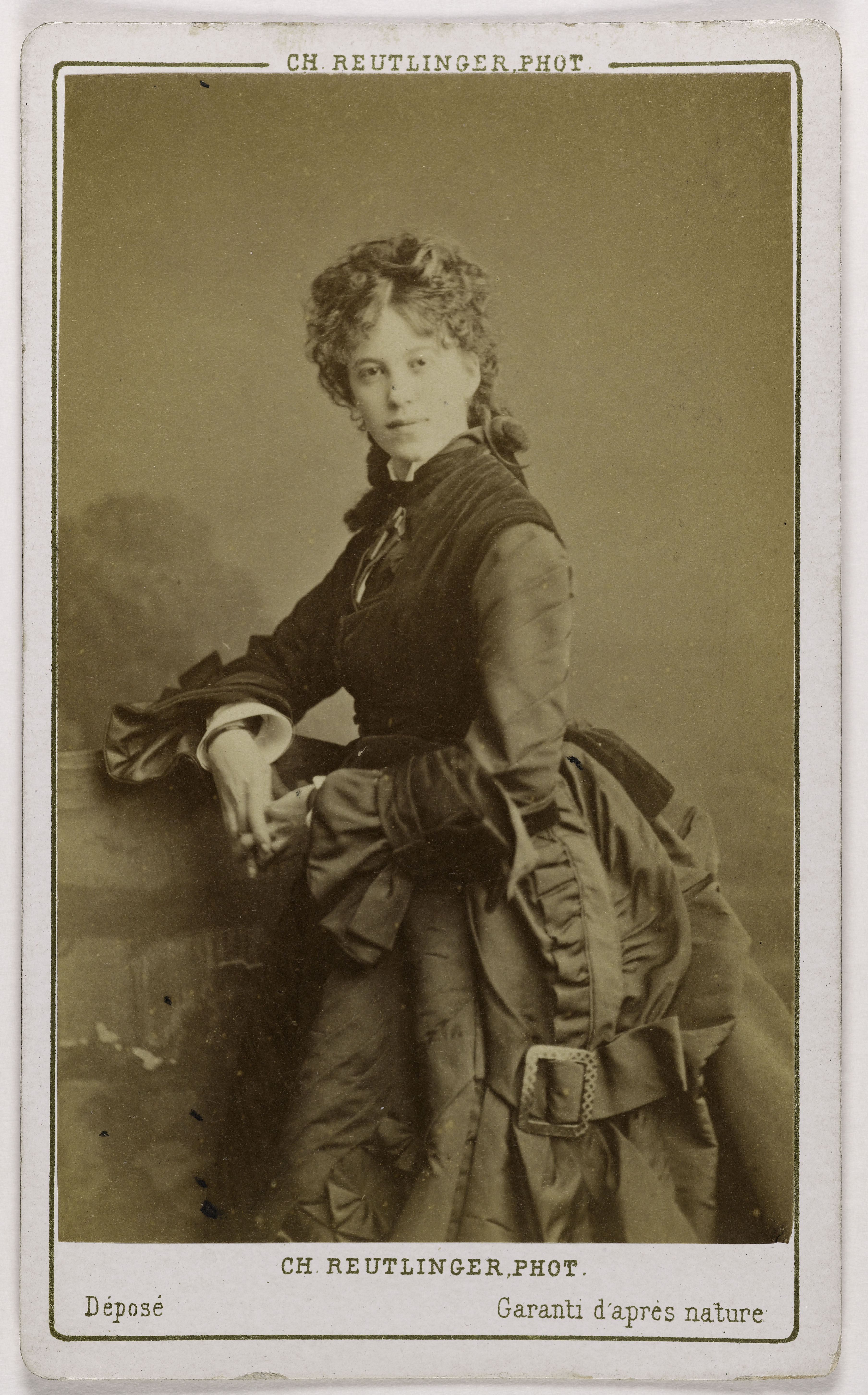 Charles Reutlinger, Portrait de Jeanne Théobaldie de Bolsheim (actrice au théâtre des Variétés)