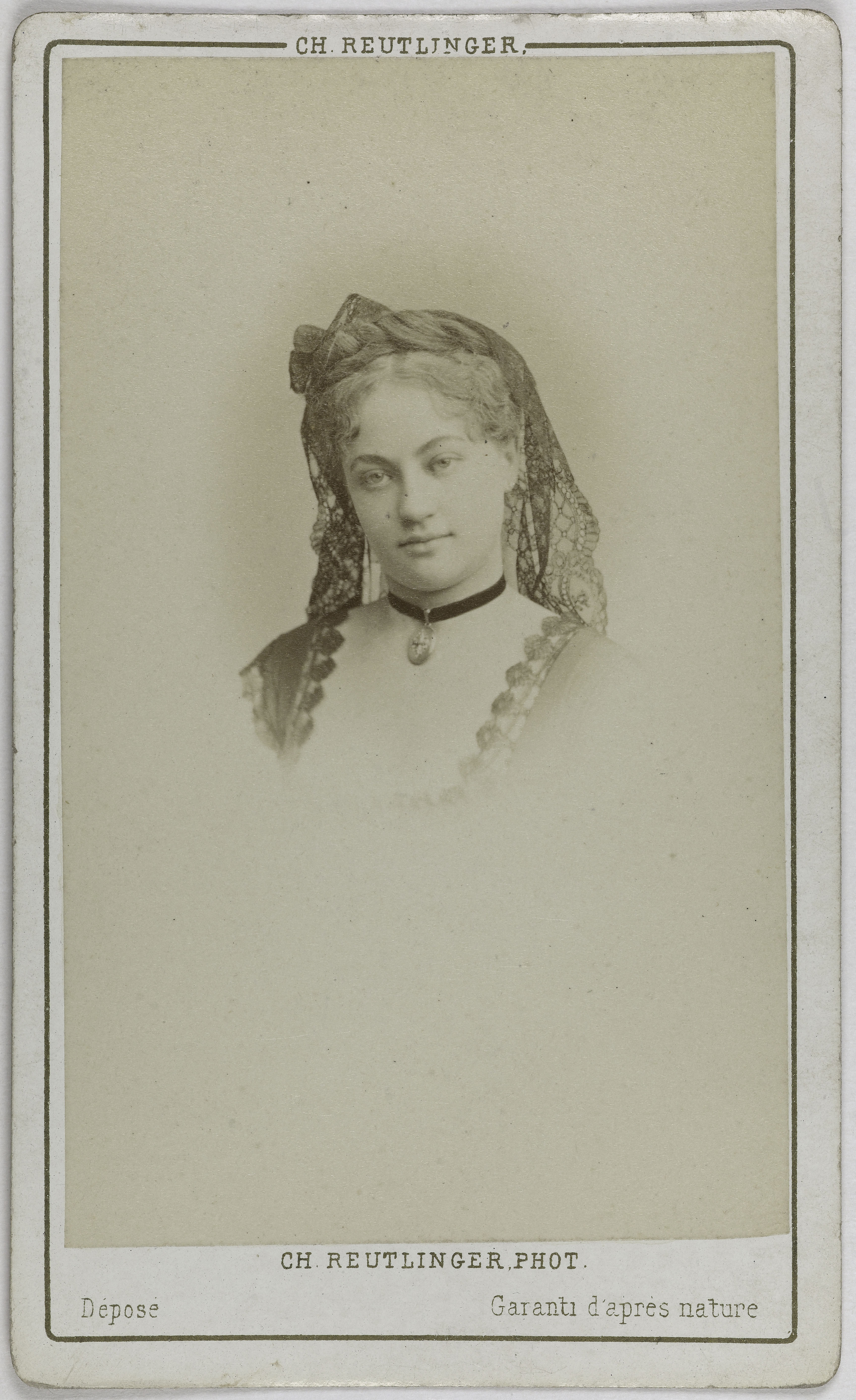 Charles Reutlinger, Portrait d'Adeline Blanche Pierson, (1842-1919), (actrice)