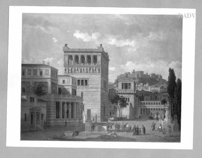 Leo von Klenze, Reconstructed view of Athens