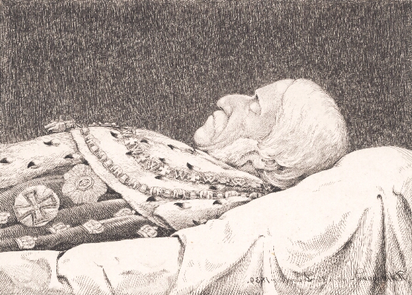 P.C. Skovgaard, Frederik 6. på lit de parade