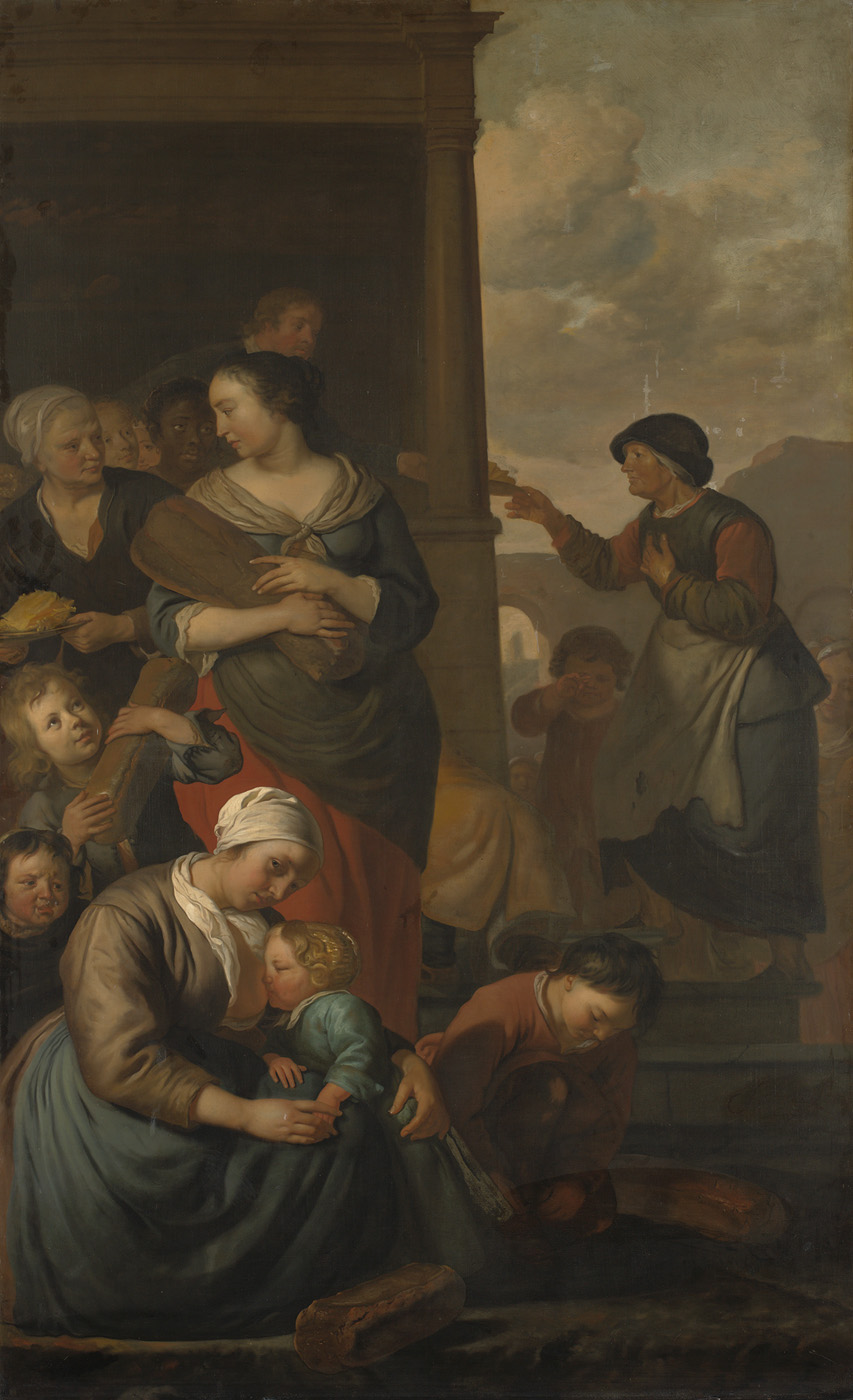 Jacob van Loo, Allegory of feeding the poor